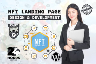 create nft website, create nft landing page