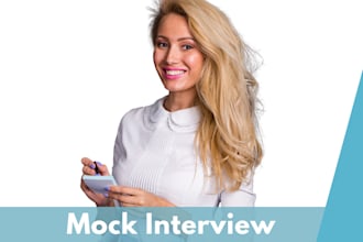 do mock interviews with you