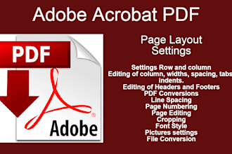 do adobe acrobat pdf page layout settings