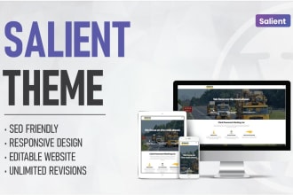 design fast loading and responsive website in salient theme