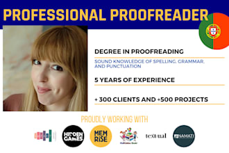 provide high quality portuguese proofreading