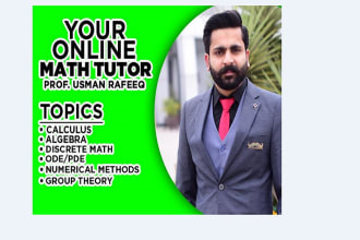 teach online math problems calculus algebra statistics