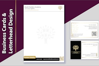 design modern business cards and letterheads for your brand