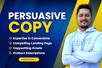 write sales copy for a sales page, landing page, sales copywriting