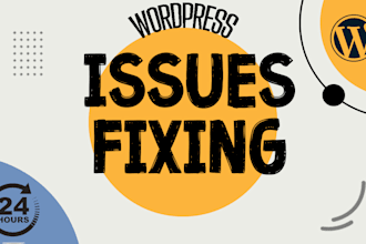 fix or resolve wordpress bugs, errors, issues, or responsive issues
