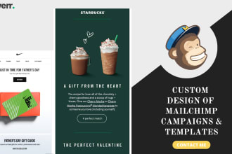 create a custom mailchimp email template design