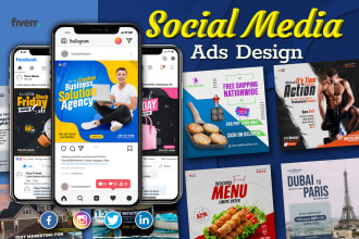 design scroll stopping posts or ads for facebook and instagram