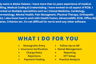 do us medical billing, coding,credentialing for doctor andnp