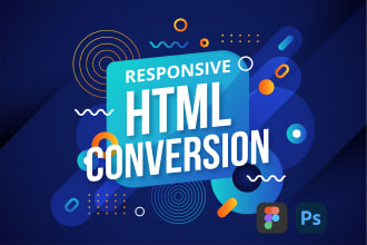 convert PSD to HTML, figma to HTML, xd to HTML responsive website