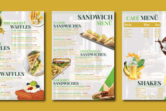 design restaurant menu, digital menu, food menu card, menu card, food flyer