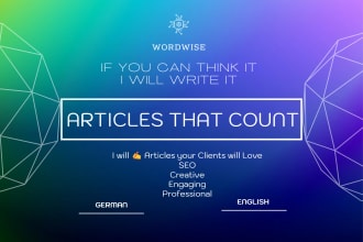 write engaging german SEO articles customers want to read