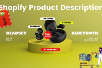 killer SEO shopify product listing description