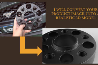 convert your product image into a 3d realistic model