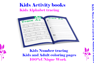 create KDP coloring book kids activity books KDP worksheets