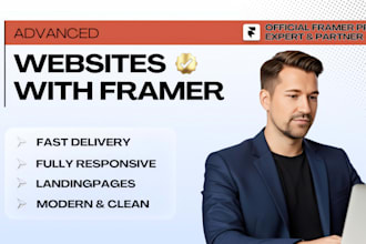 build a modern and responsive framer website or landingpage