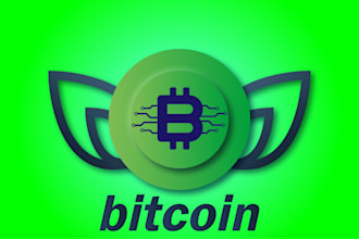 design killer crypto token cryptocurrency coin blockchain bitcoin badge logo