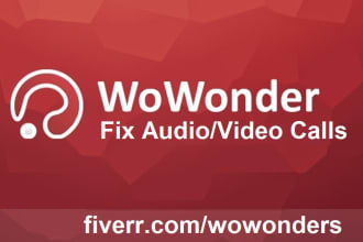 fix audio video calls and webrtc in wowonder website