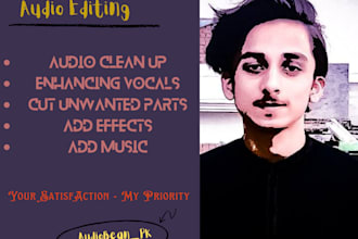 do professional audio editing and noise reduction