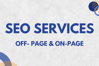 do complete monthly SEO service with quality backlinks as a expert