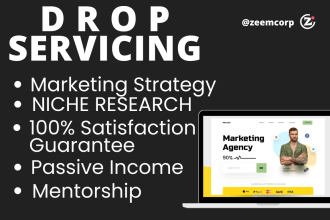 build profitable drop service or drop servicing website