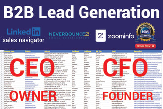do business contact email list building and b2b lead generation