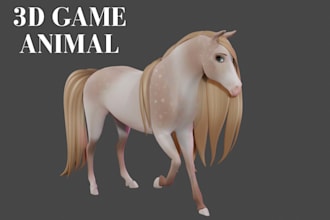 create optimized 3d animals for roblox or unity games