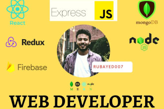 react js node js react redux firebase web app developer