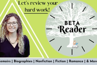 beta read your writing with care and honesty