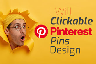 design clickable pinterest pin design and post design