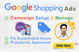 fix or setup google shopping ads campaign