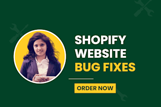 build or redesign shopify website, fix shopify bugs
