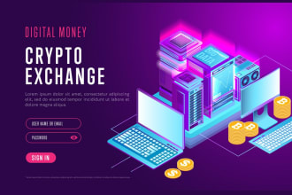 create a pro crypto trading and investment website