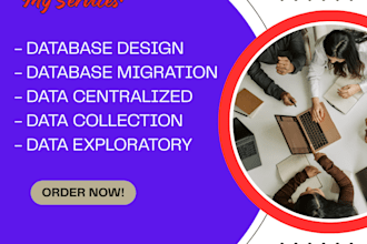 do sql database design, development, and data entry