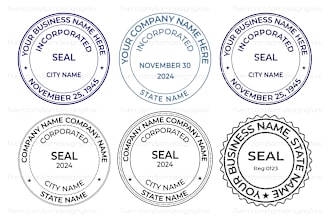create a custom seal, stamp logo within 2 hours