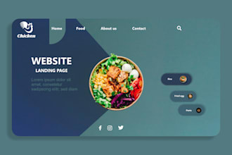 landing page, web design, web UI UX ,UI UX