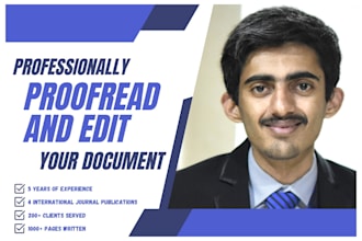 proofread and edit your document