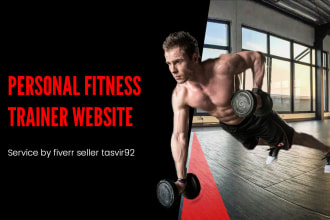 make an elementor personal fitness trainer wordpress website