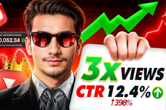 design attractive clickbait youtube thumbnail