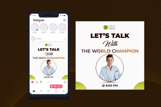 create webinar banner, poster, online event banner