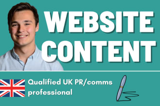 write outstanding website content which drives action