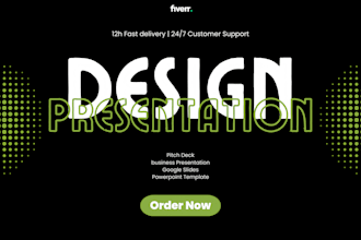design attractive powerpoint presentation, google slides or pitch deck