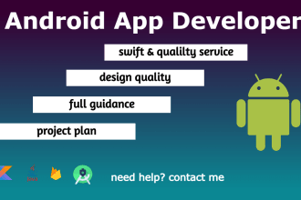 be your android app developer using android studio