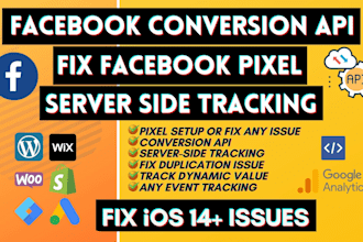 fix and setup facebook pixel conversion API, server side tracking