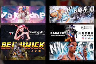 design perfect looking twitch youtube banner