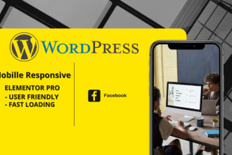 build a mobile responsive, modern wordpress website