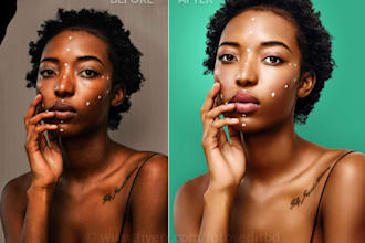 do professional photo retouching and portrait editing