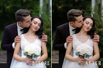 do lifestyle or wedding photo color correction and editing