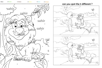 draw coloring book pages for children and adult