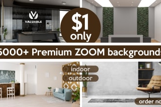design a customize zoom background with your company logo