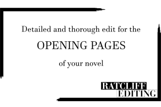 edit the first 5,000 words of your novel